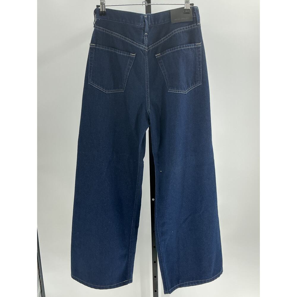 Citizens Of Humanity 'Maritzy' Blue Cotton Pleated Trouser Size 26 - Picture 3 of 4